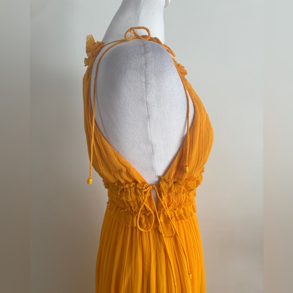 Zimmermann Mae Ruffled Tiered Silk Crepon Midi Dress - Picture 7 of 12